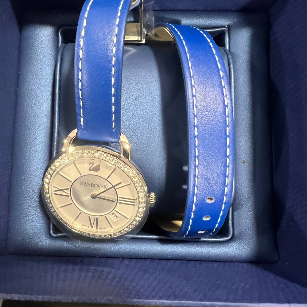 Swarovski Blue and Silver Women's Watch
